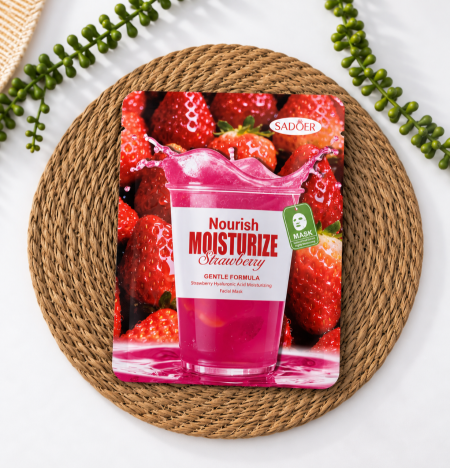 ماسك الفواكه الطبيعية بالفراولة 🍓